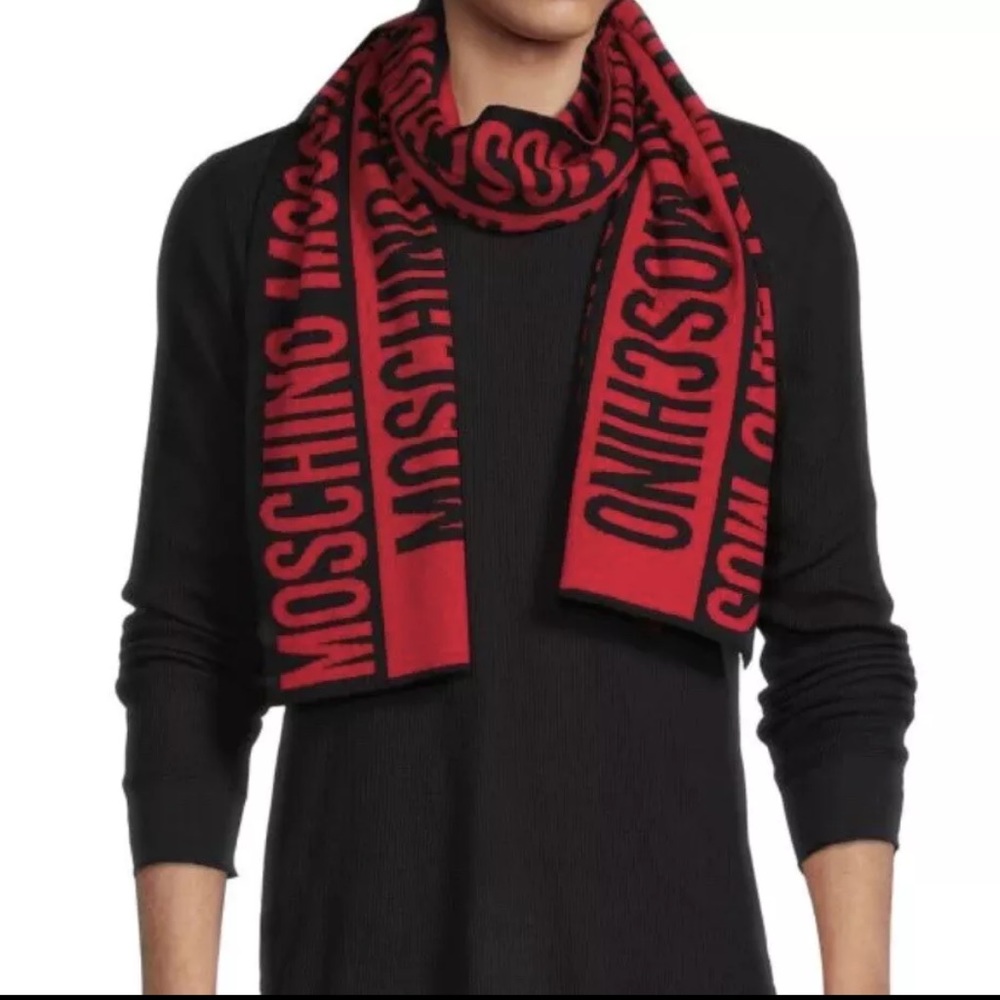 Moschino Scarf Red/black